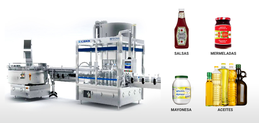 Máquina llenadora
de envases rígidos  de plástico